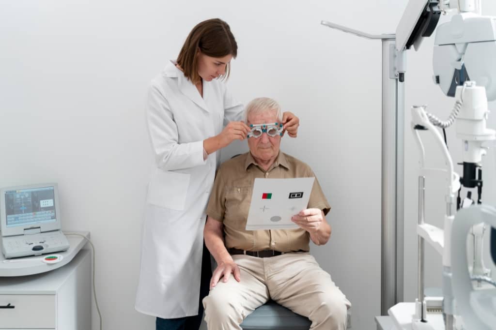 Comprehensive eye exam for aging eye health
